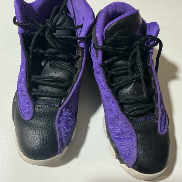 Jordan Kids Shoes Black and Purple - Picture 7 of 11